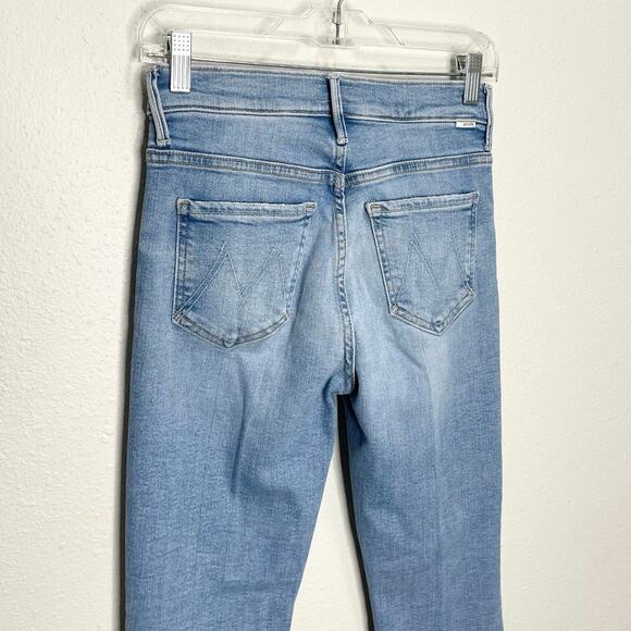 MOTHER Denim The Insider Step Crop Fray Jeans In Limited Edition 25 NWOT - Picture 7 of 10